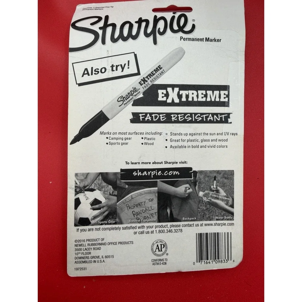 Sharpie® Color Burst Fine Permanent Markers 5 CT Set Limited Edition- New Open